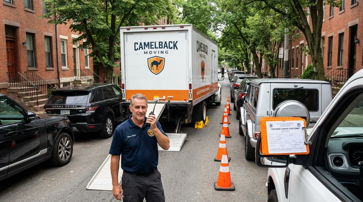 City street loading permit setup in National Park, NJ