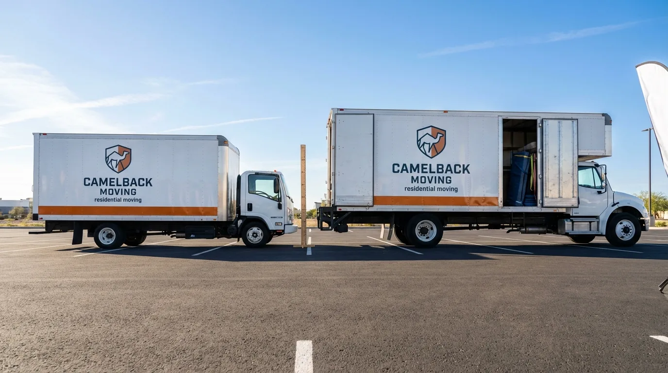 Moving truck size capacity guide in National Park